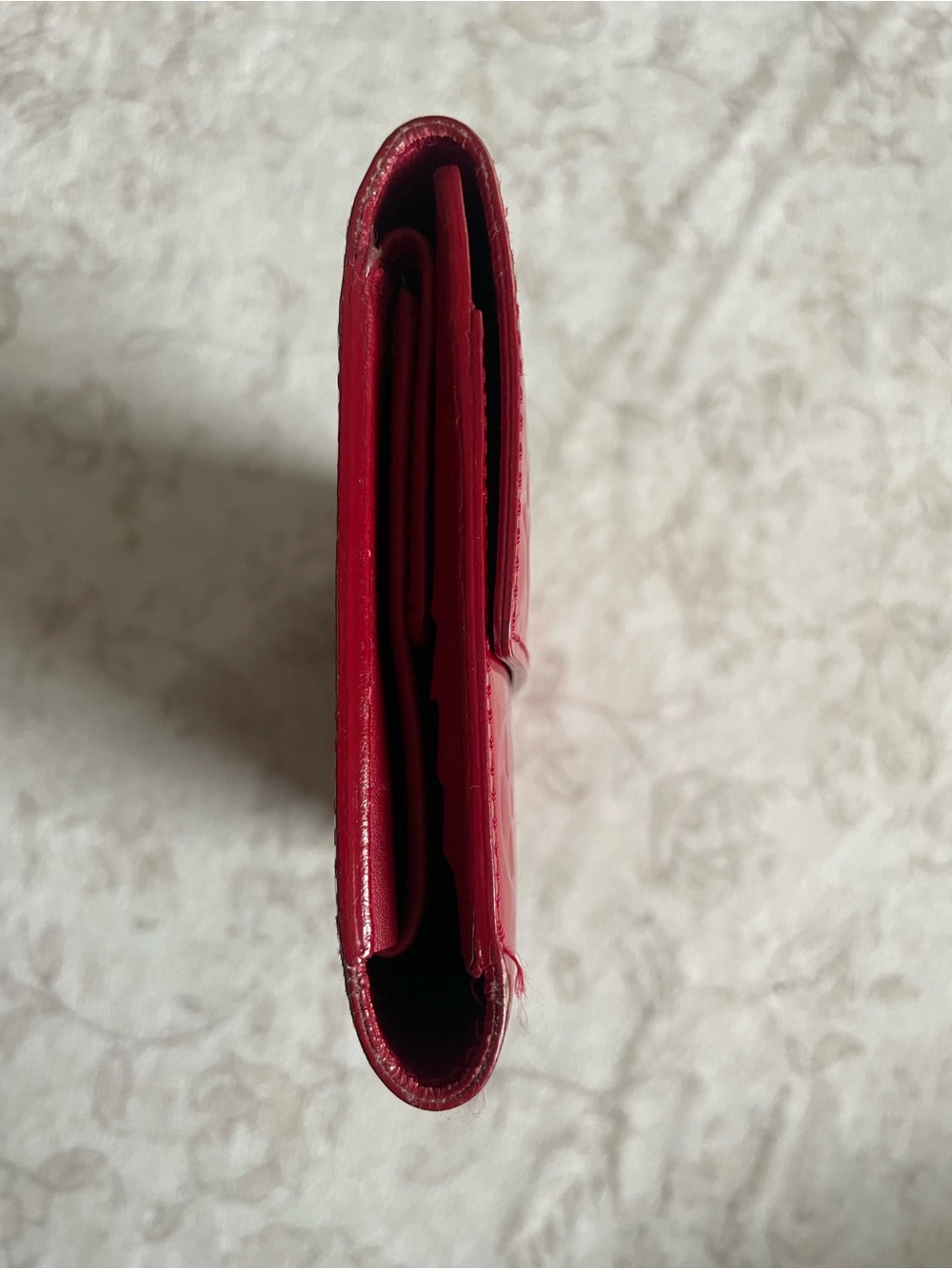 Louis Vuitton Red Patent Vernis Monogram Long Wallet - with COA - Picture 5 of 12